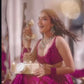 Sehen Sie umwerfend aus in diesem wunderschönen cremefarbenen Lehenga-Set