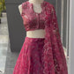 Gmy Organza digital printed lehnga