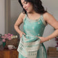 FRENDY SILK FABRIC WITH EMBROIDERY SEQUENCE DORI 3 PEACE