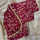 Soft GMY Silk Fabric Sequance and Zari Embroidery Work Saree