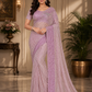 Rose Pink Designer Saree Set