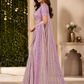 Rose Pink Designer Saree Set