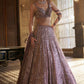 Kasturi silk lehenga with Dori Sequins & thread work choli