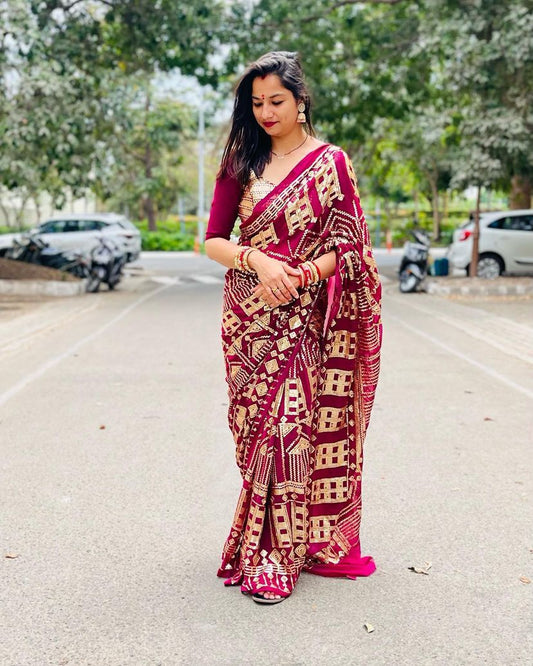 SUPERHIT TRENDING BOLLYWOOD FULL SEQUINS SAREE with HEAVY FOX GEORGETTE🔥